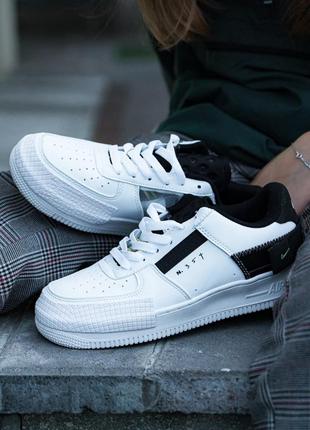 Кросівки nike air force 1 type white кроссовки1 фото