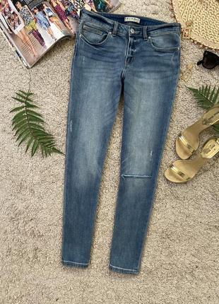 Актуальні джинси скінні з розрізами №521max1 фото