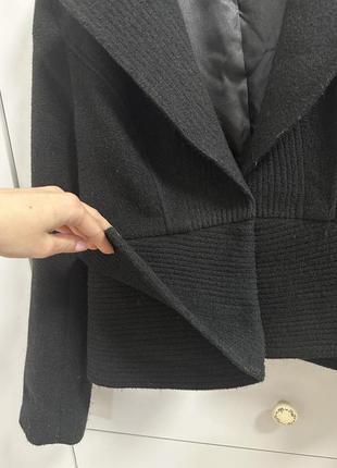 Жакет пиджак пальто укороченное с шерсти s-m4 фото