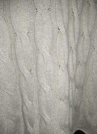 Шерстяной свитер united colours of benetton (шерсть, вискоза, кашемир)8 фото