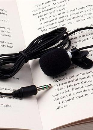 Микрофон для ноутбука/пк на прищепке петличка