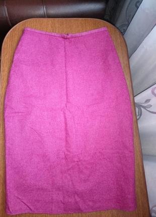 Женская теплая зимняя розовая юбка oasis1 фото
