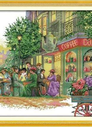 Набір для вишивання за нанесеною на канву схемою "santa claus 14" . aida 14ct printed, 34*48 см