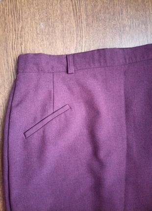 Женская бордовая юбка