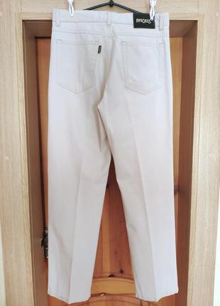 Производство италии, бренда angels, оригинальные мужские джинсы, брючины, классического стиля, светлые.3 фото