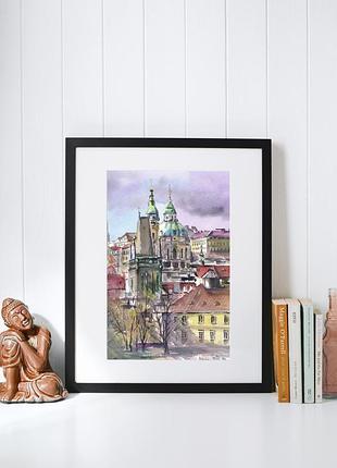 Акварель прага 6