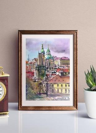 Акварель прага 5