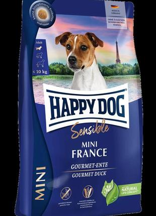 Сухой корм happy dog sensible mini france 800 г сухой корм для собак мелких пород с уткой