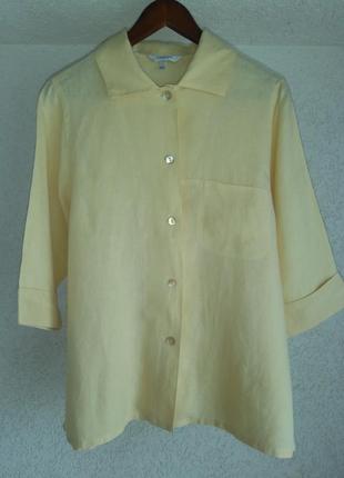 Льняна сорочка / блуза оверсайз taubert (німеччина) 100% льон