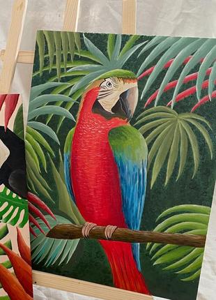 Картина попугай птица