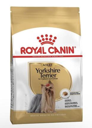 Сухий корм для дорослих собак породи йоркширський тер'єр royal canin yorkshire terrier adult 1,5 кг (домашня птиця)