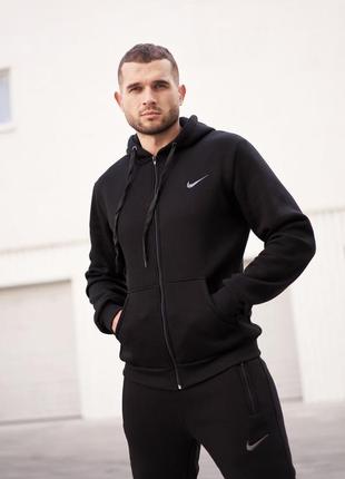 Спортивний костюм на байку nike/футер /на флісі/ утеплений/ манжет