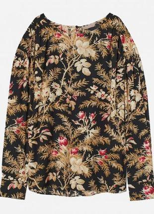 153.удобная качественная блузка в принт известного шведского бренда h&amp;m2 фото