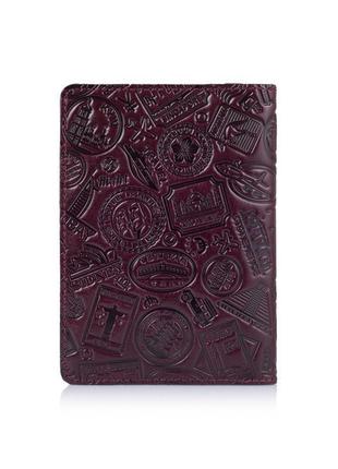 Портмоне для документов hiart ad-01 crystal sangria "let's go travel"
