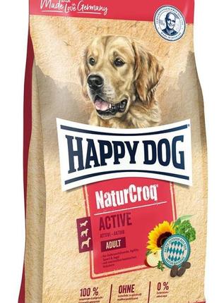 Корм happy dog premium naturcroq active 15 кг - (хеппи дог натур крок актив)