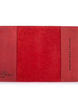 Обкладинка для паспорта hiart pc-01 shabby red berry "let's go travel"5 фото