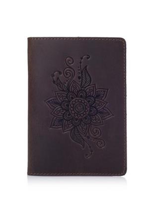 Обкладинка для паспорта hiart pc-01 shabby gavana brown "mehendi classic"