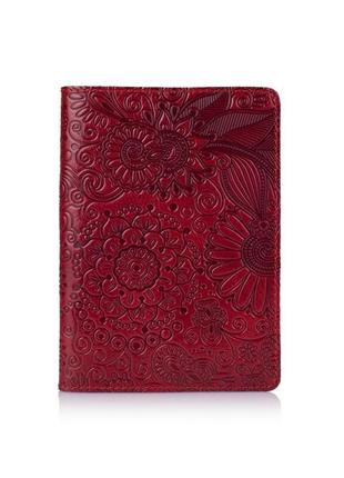 Обложка для паспорта  hiart pc-01 crystal red  "mehendi art"