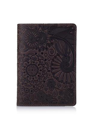 Обложка для паспорта  hiart pc-01 shabby gavana brown "mehendi art"