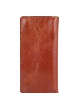 Янтарный кожаный бумажник hi art wp-02 crystal amber