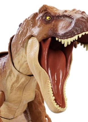 Интерактивная фигурка динозавра mattel jurassic world мир юрского периода 2 тираннозавр рекс5 фото