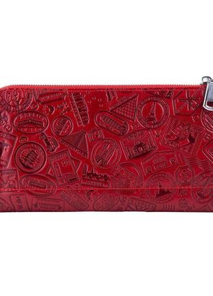 Кошелек hiart w-01  crystal red "let's go travel"