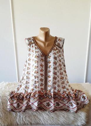 Розпродаж! блуза віскозова, від  peacocks,р. 18/ xxl/46,