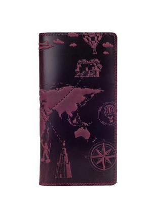 Бумажник hiart wp-05 shabby plum "7 wonders of the world"