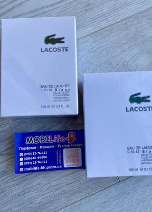 Мужская туалетная вода lacoste eau de lacoste l.12.12: blanc 100мл ( лакост о де лакост л.12.12: бланк )