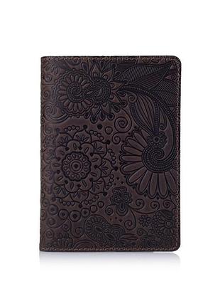 Обкладинка для паспорта hiart pc-02 shabby gavana brown "mehendi art"