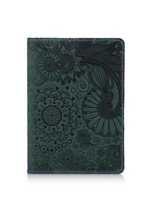 Обложка для паспорта  hiart pc-02 shabby alga "mehendi art"