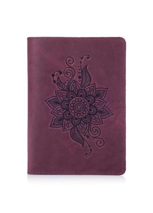 Обкладинка для паспорта hiart pc-02 shabby plum "mehendi classic"