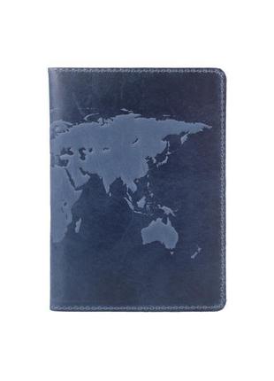 Обкладинка для паспорта hiart pc-02 shabby lagoon "world map"1 фото
