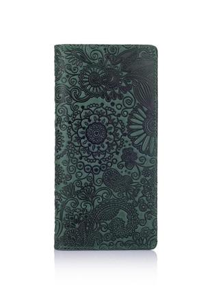 Шкіряний гаманець hi art wp-02 shabby alga "mehendi art"