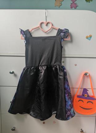 Платье ведьмочки 3-4р. сумка в 🎁3 фото