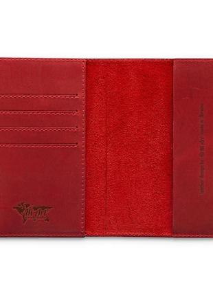Обложка для паспорта  hiart pc-02 shabby red berry  "7 wonders of the world"3 фото