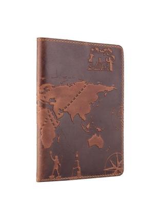 Обложка для паспорта  hiart pc-03 shabby cumaru  "7 wonders of the world"3 фото