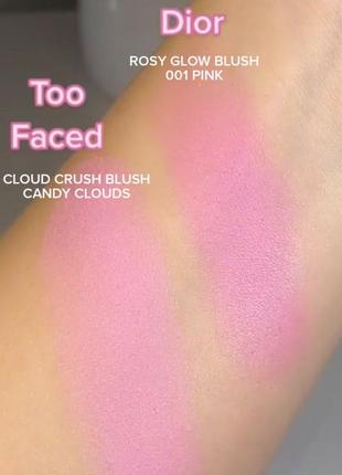 Матові румʼяна too faced cloud crush blurring blush5 фото