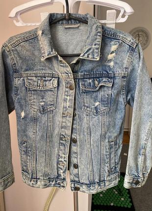 Джинсовая курточка на рост 140