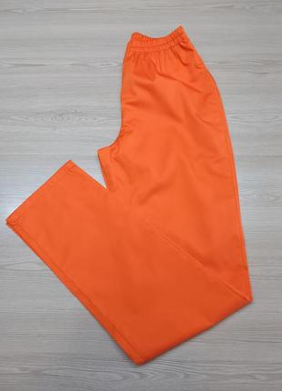 Медичні штани помаранчевий колір 40-56 р з котона2 фото