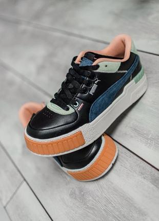 Кроссовки puma cali sport mix wn's черные1 фото