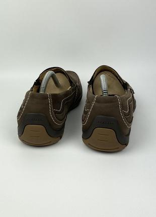 Кожаные туфли / кроссовки clark’s clarks оригинал коричневые размер 424 фото