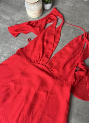 Червона літня сукня сарафан2 фото