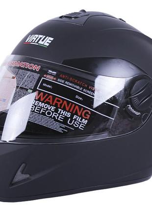 Шлем мотоциклетный интеграл md-800 virtue (черный матовый, size m)