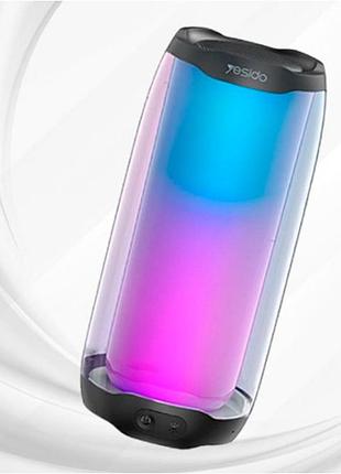 Бездротова rgb колонка yesido ysw09 8 вт мікрофон aux tfcard bluetooth