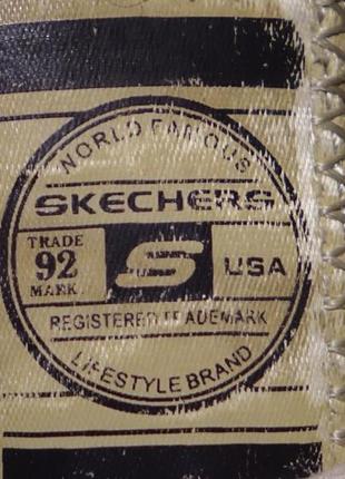 Комбинированные фирменные коричневые кроссовки skechers сша. 46 р.6 фото