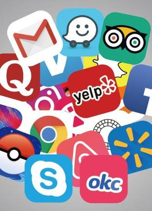 Набор виниловых наклеек стикеров стикерпак иконки стикербомбинг на авто телефон ноутбук стену 50 шт