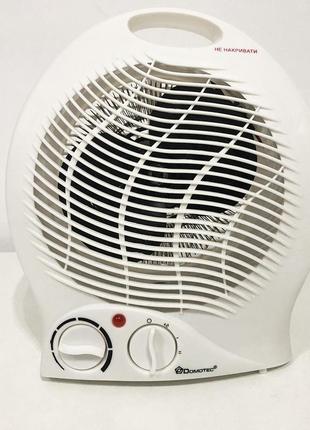 Обогреватель тепловентилятор (дуйка) domotec ms-5901, ветродуйка обогреватель, электрическая дуйка, 2 квт3 фото