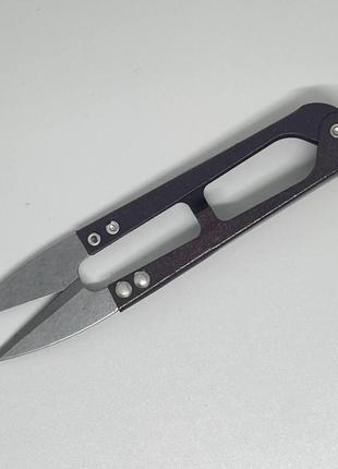 Ножницы швейные для обрезки нитей (снипперы), сталь sk5, 10,5 см. (ручки метал) тайвань2 фото
