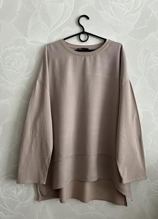 Zara блузка свободного кроя лиоцел.8 фото